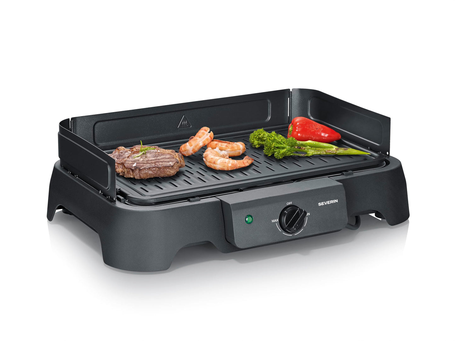 Tischgrill PG 8595, NEU 2026: Aluminium-Grillplatte