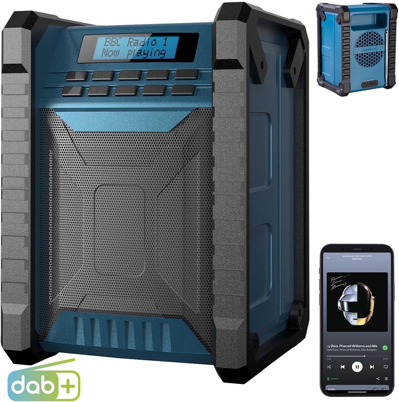 Outdoor-Baustellenradio mit DAB+