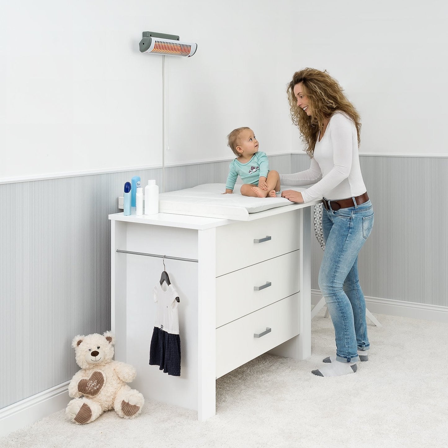 EasyHeat Wickeltisch-Wärmestrahler, Heizstrahler