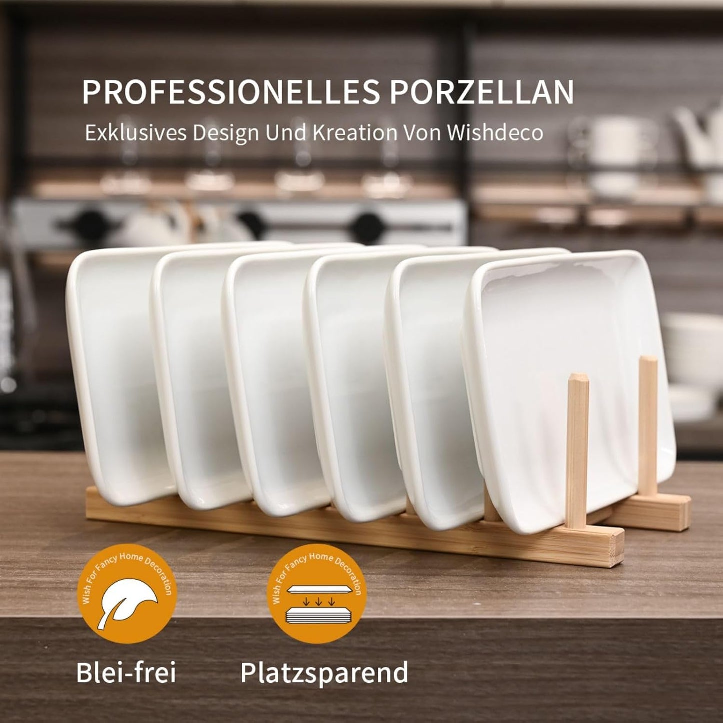 6-teiliges Servierplattenset, L23,5 cm x W12 cm