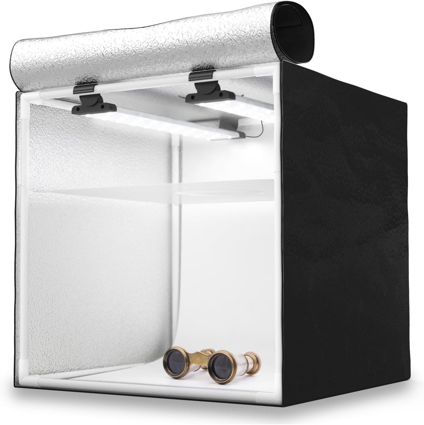 Fotostudio mit integrierter LED-Beleuchtung, HPB-40D 2x Dimmbare LED