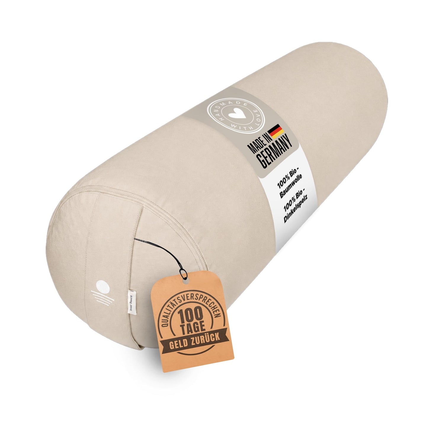 Yoga Bolster, Cashmere Beige Large