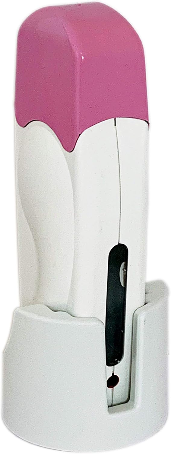 Roll-On Wachswärmer, Mit Sockel, Rosa