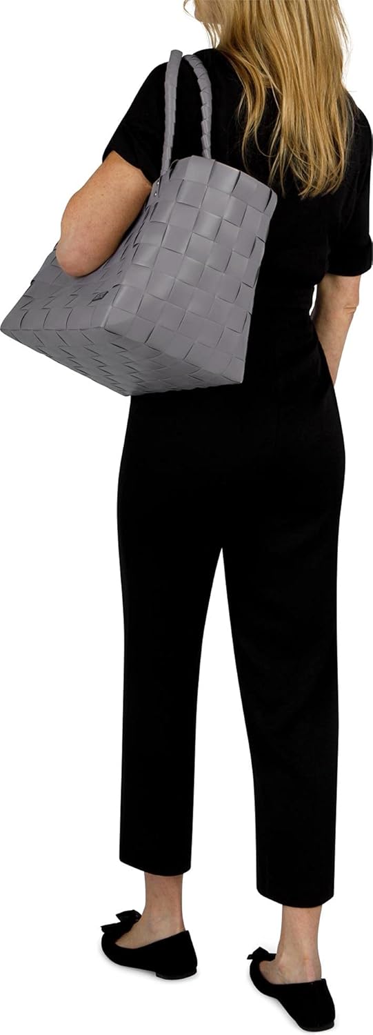 Geflochtene Einkaufstasche (20l), Braun Einheitsgrösse