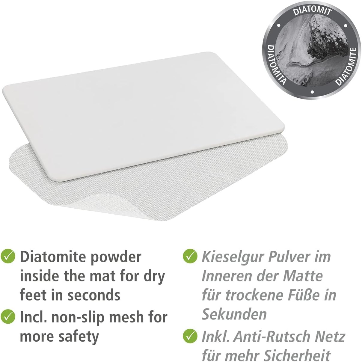 Badezimmervorlage Simi, Weiß Simi