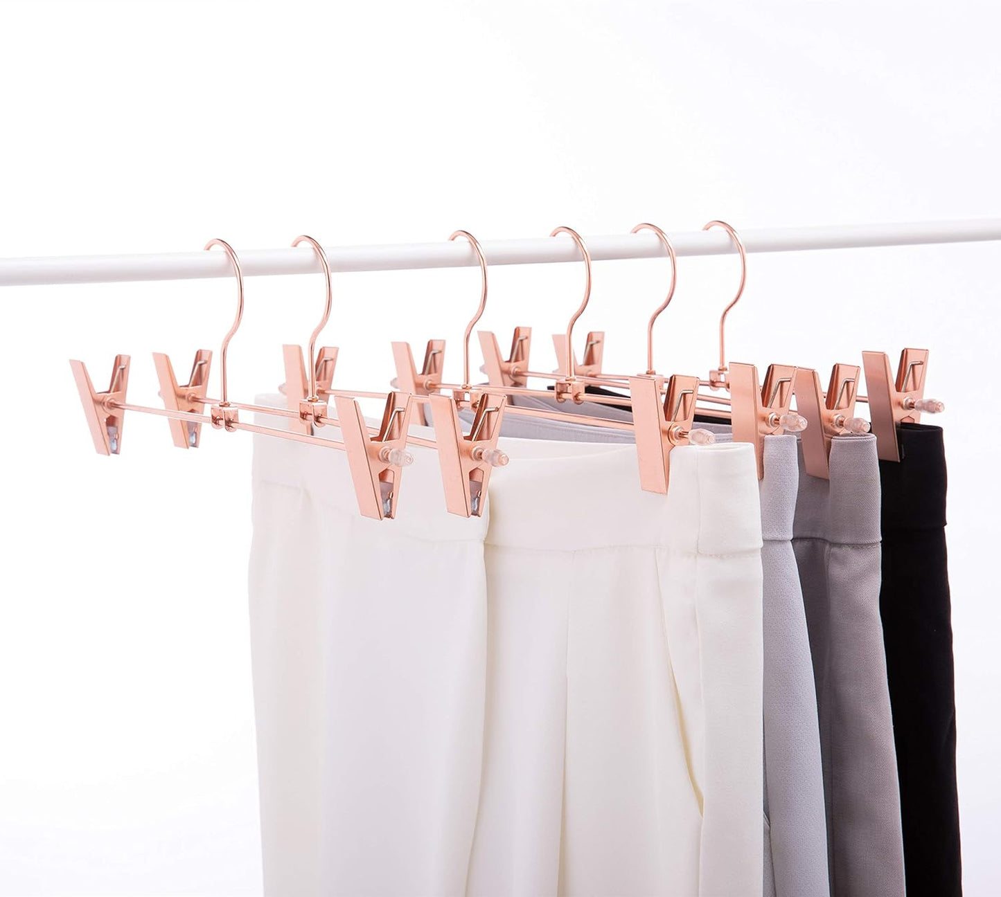10er-Set Metallbügel, Rose Gold Copper Color- Skirt Hanger 10