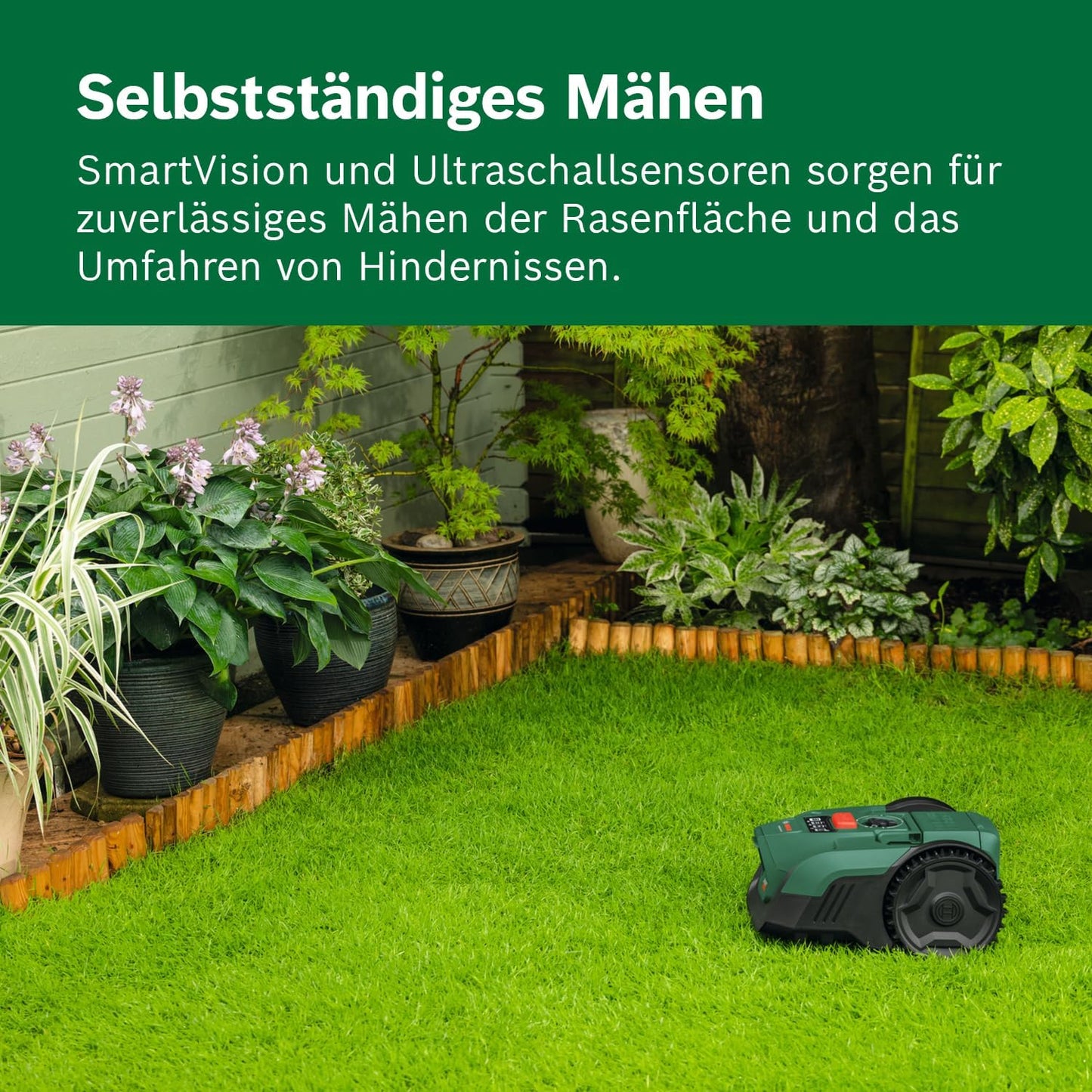 Akku-Mähroboter VisiMow 18V-100, 1 Akku + 1 Ladegerät + Ersatzmesser