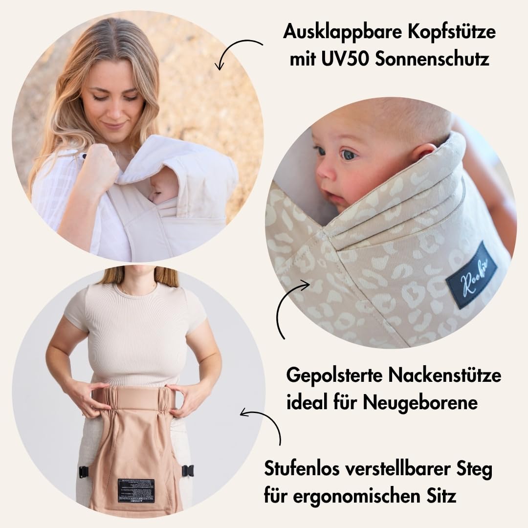Premium Elite Babytrage, Leo Beige