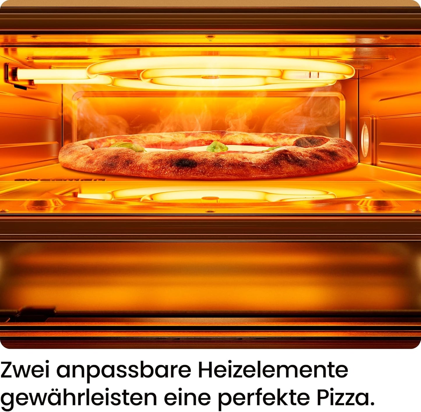 Pizzaofen mit Pizzastein & Pizzaschieber, Schwarz