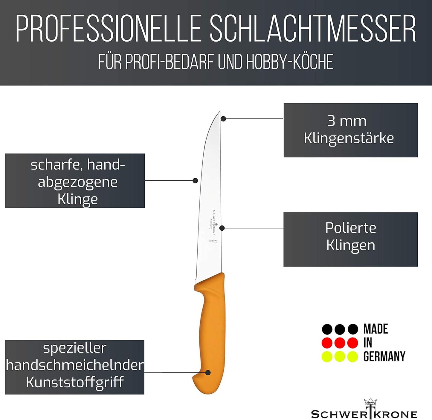 Metzgermesser, 1-teilig-Stech-8