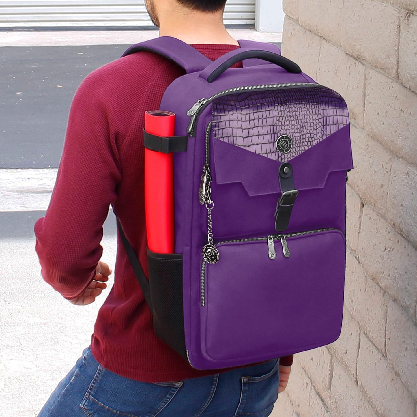 Tabletop Collector's Edition Card Storage Backpack, Drachen Lila
