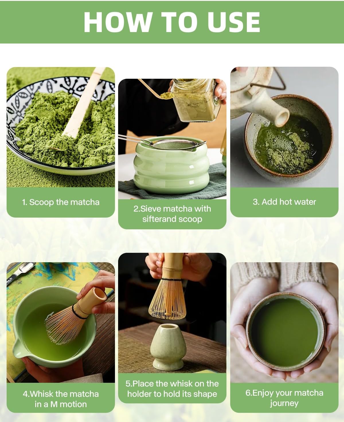 5-teiliges Matcha-Set, 5PCS