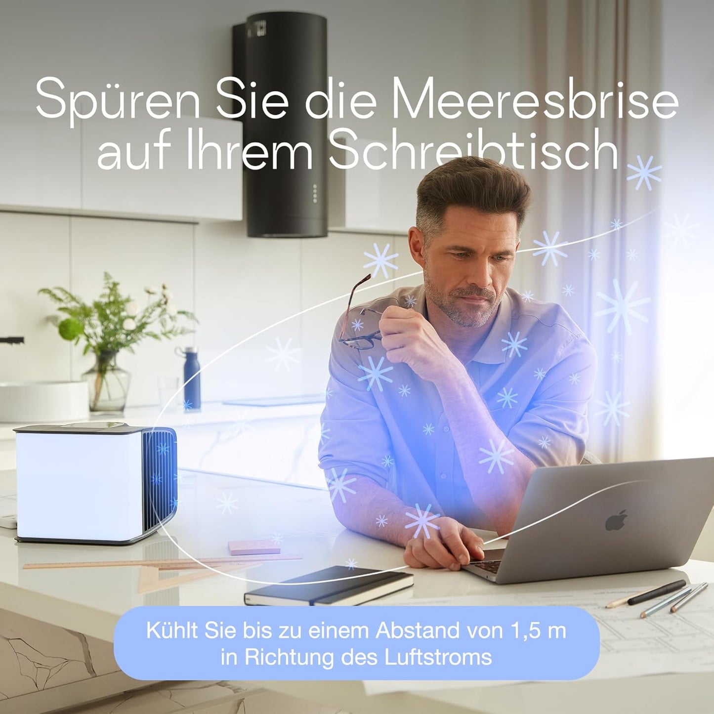 evaSMART EV-3000 Kaltluftbefeuchter, Weiss