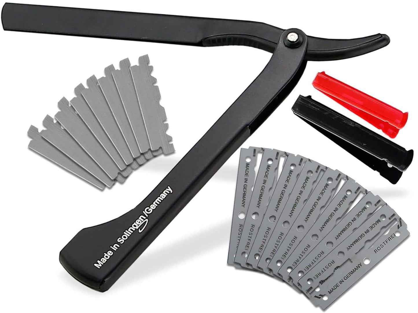 Rasiermesser-Set, Schwarz