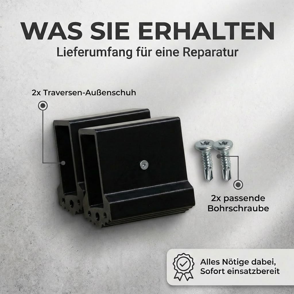 Leiterfüsse für Aluleitern, 2 Stück, 2x 50x22