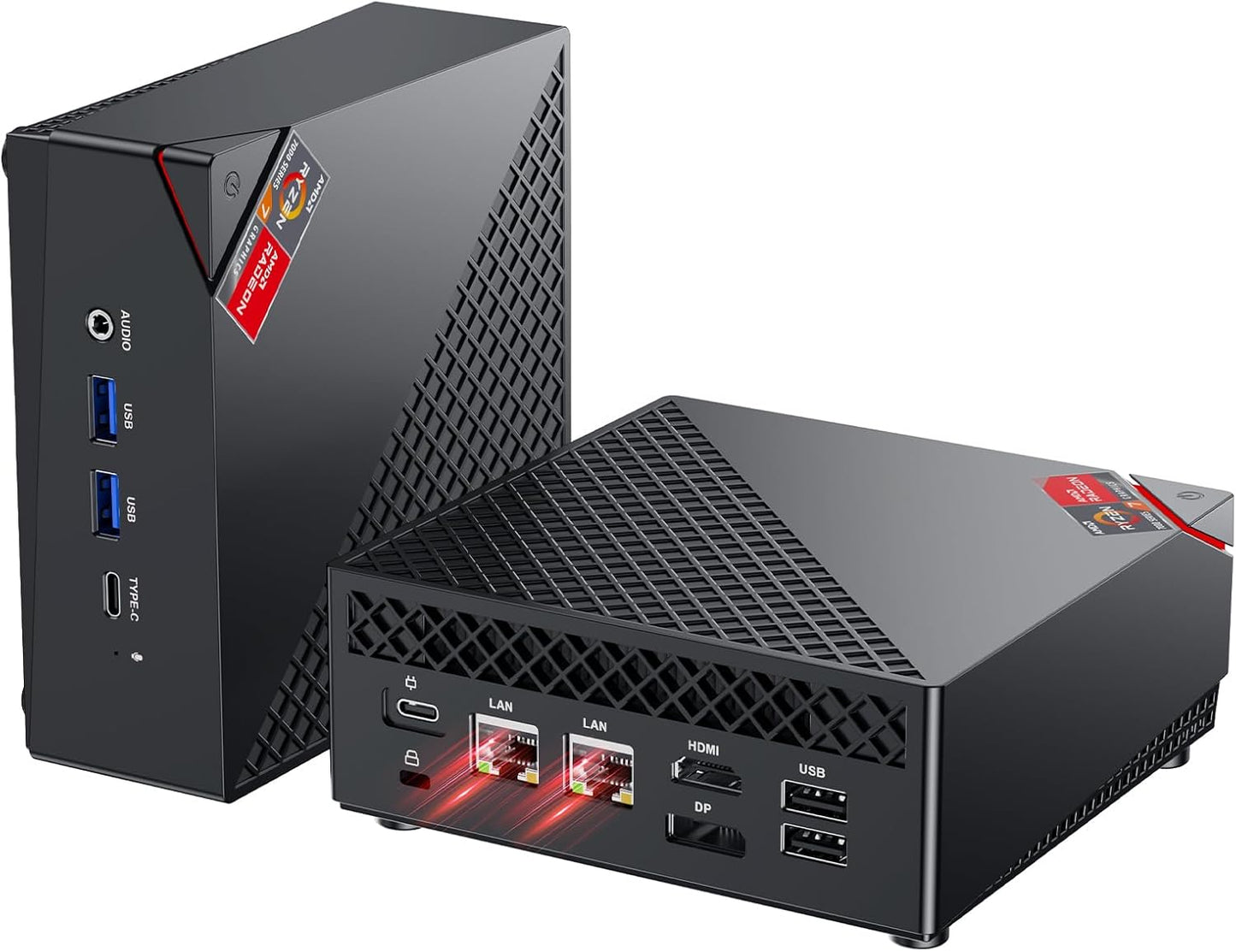Mini PC Ryzen 7 7730U mit WiFi 6, R7 7730U/ 16GB RAM + 512GB SSD