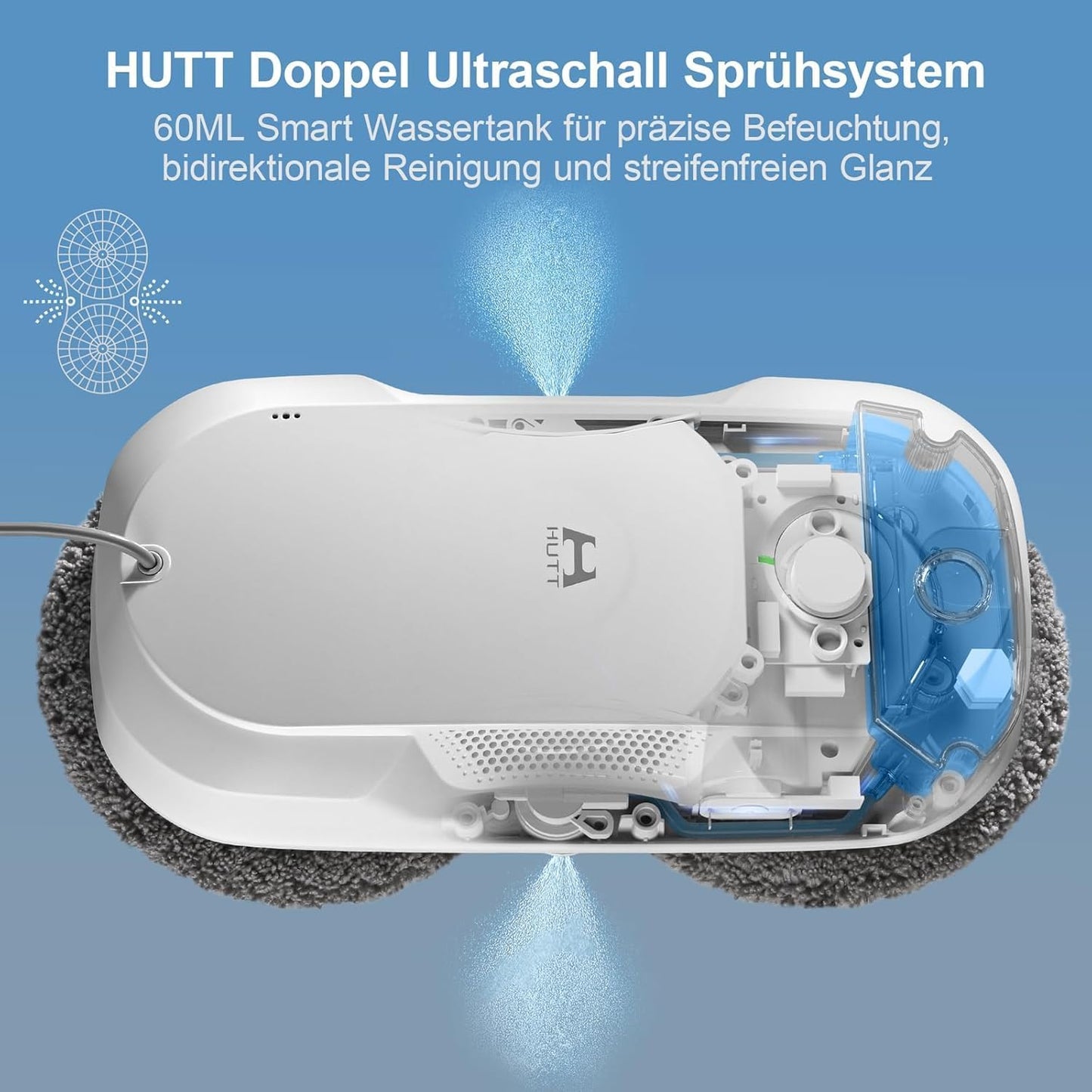 Fensterputzroboter DDC56 mit Ultraschall-Sprühfunktion, Ddc56