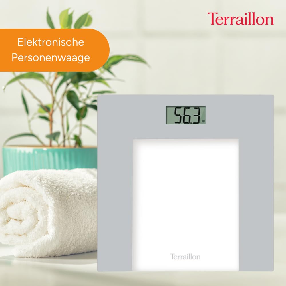 TP1000 Rechteck , Elektronische Personenwaage, Grau