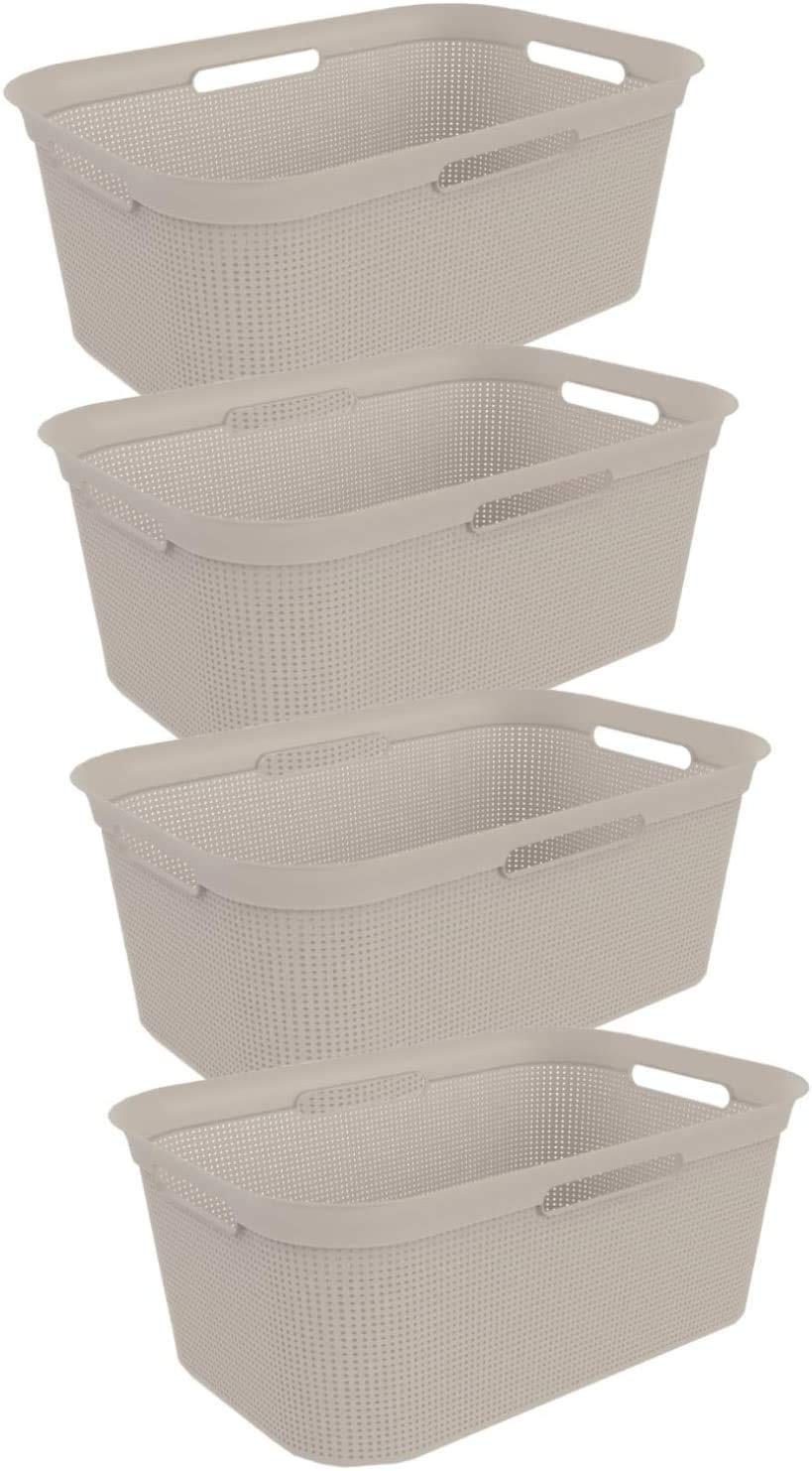 Brisen Wäschekörbe, 4 Stück, Beige