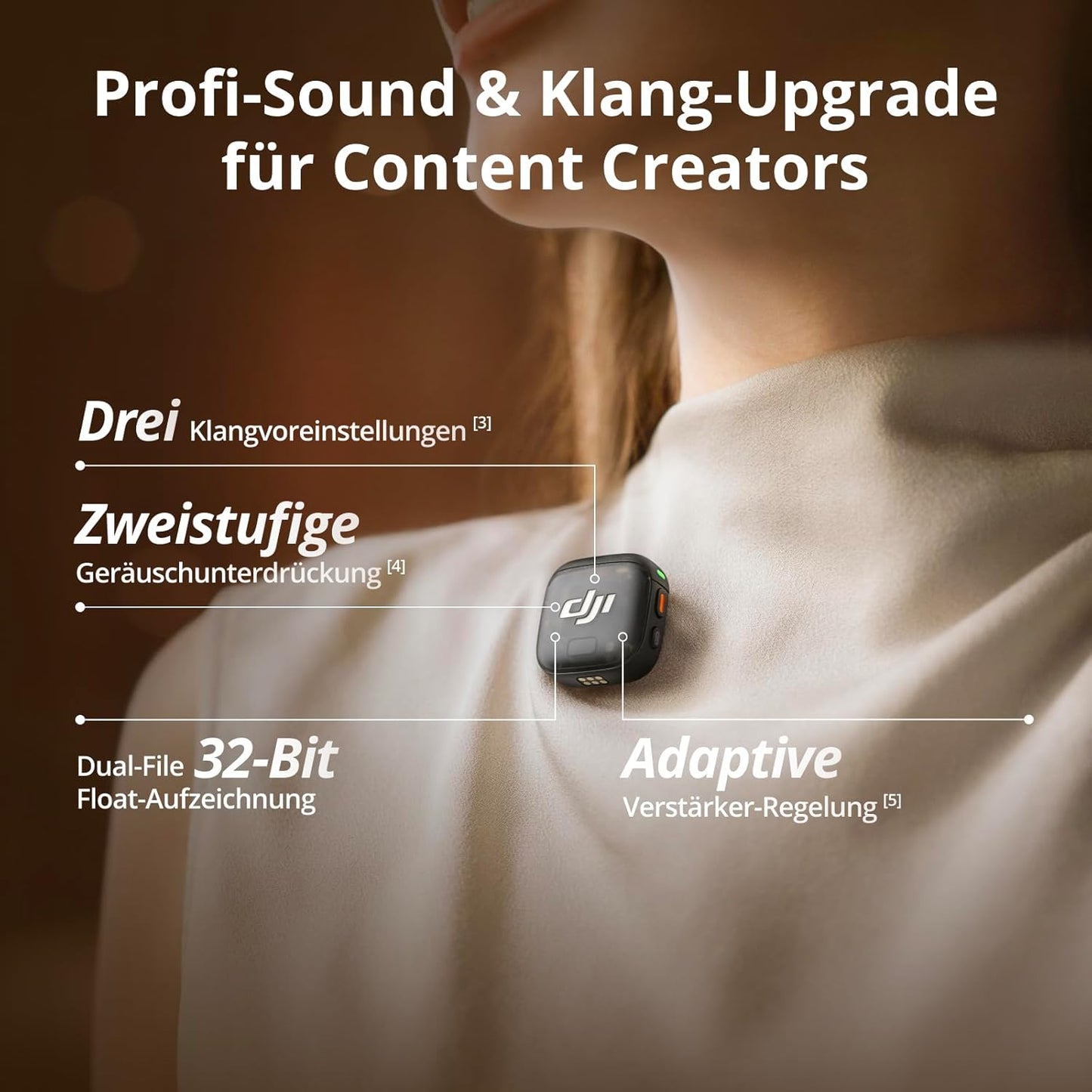 Mic 3, DJI Mic 3 (1 Sender + 1 Empfänger)