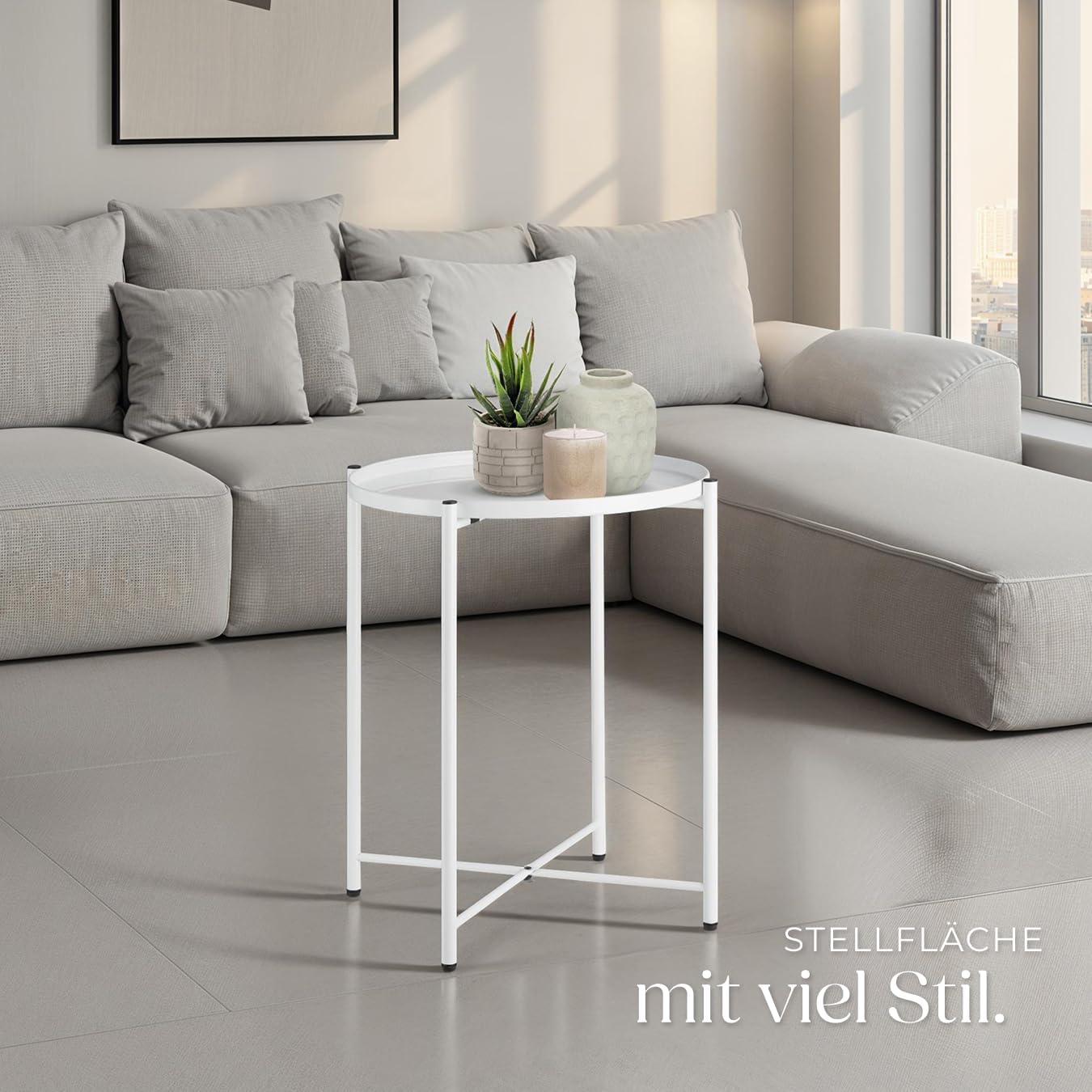Chester Beistelltisch, Weiss Chester