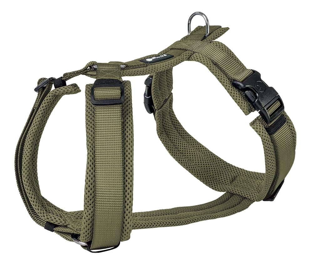 Gepolstertes Y-Comfort Hundegeschirr, Olive S