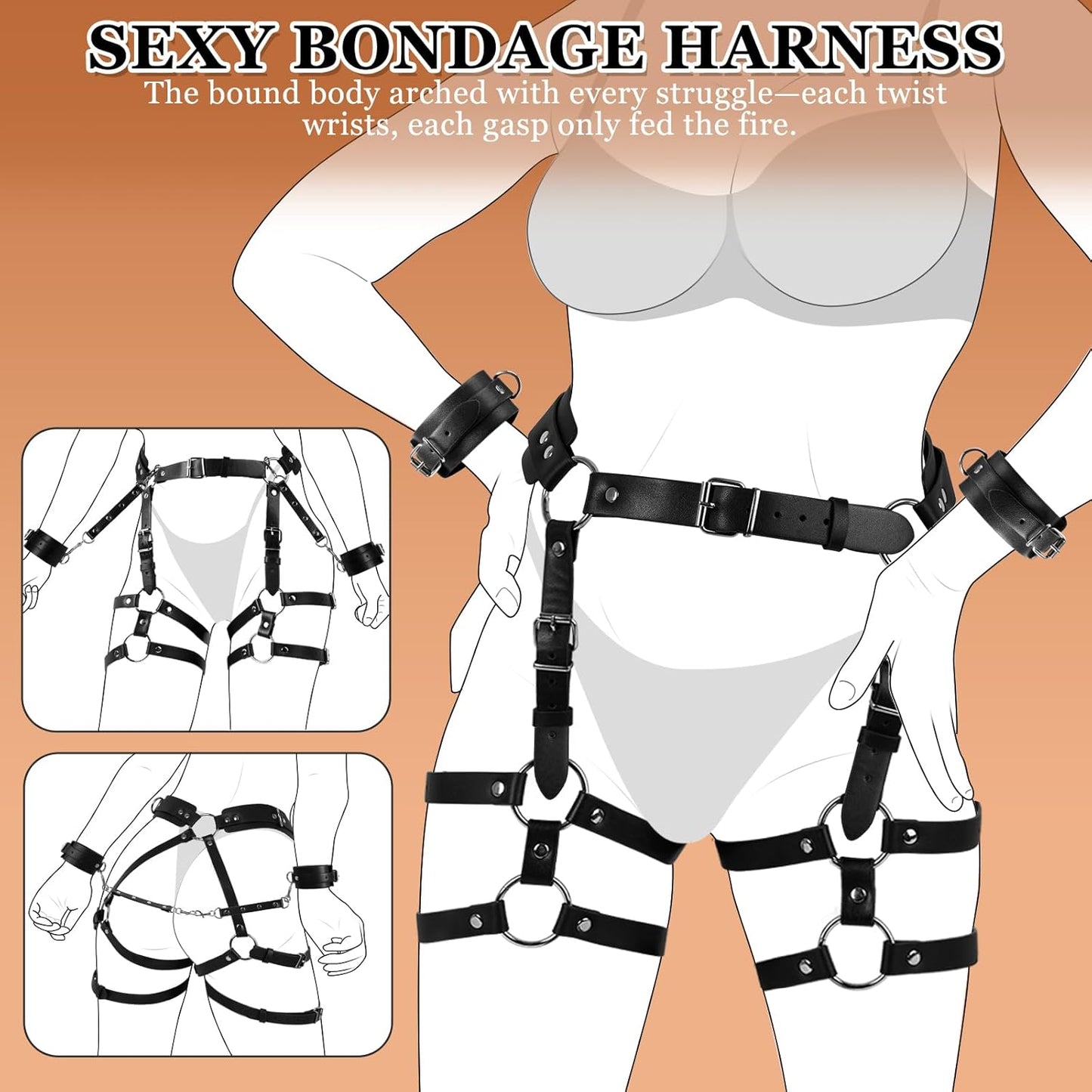 Bondage Set mit Handschellen