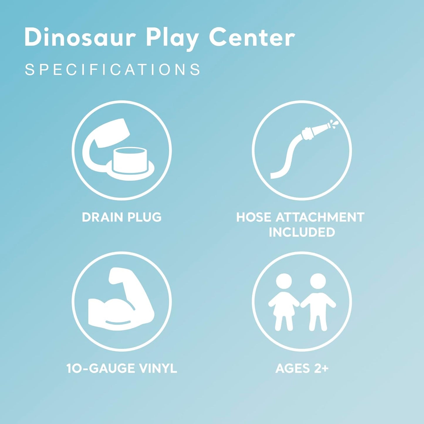 Aufblasbares Dinosaurier-Spielcenter, Single