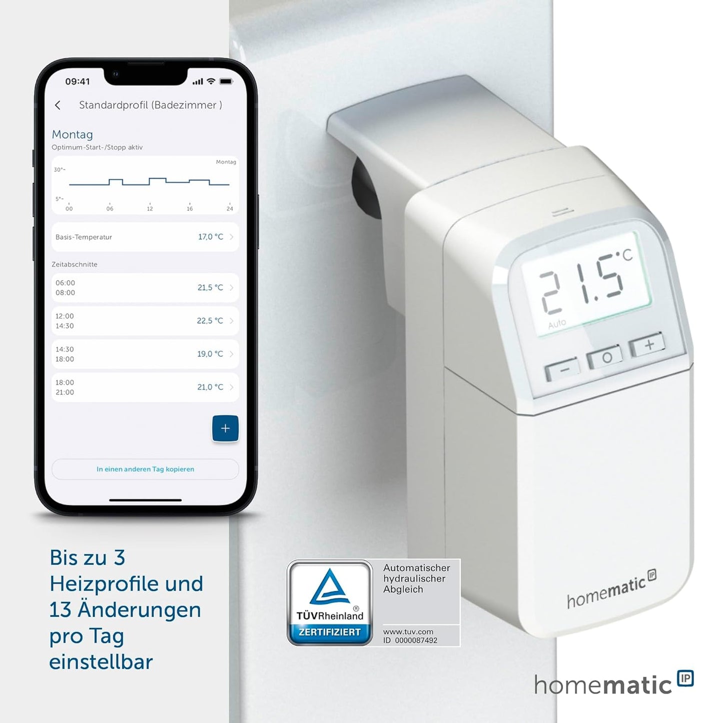 Smart Home Heizkörperthermostat kompakt plus, Thermostat – Kompakt plus
