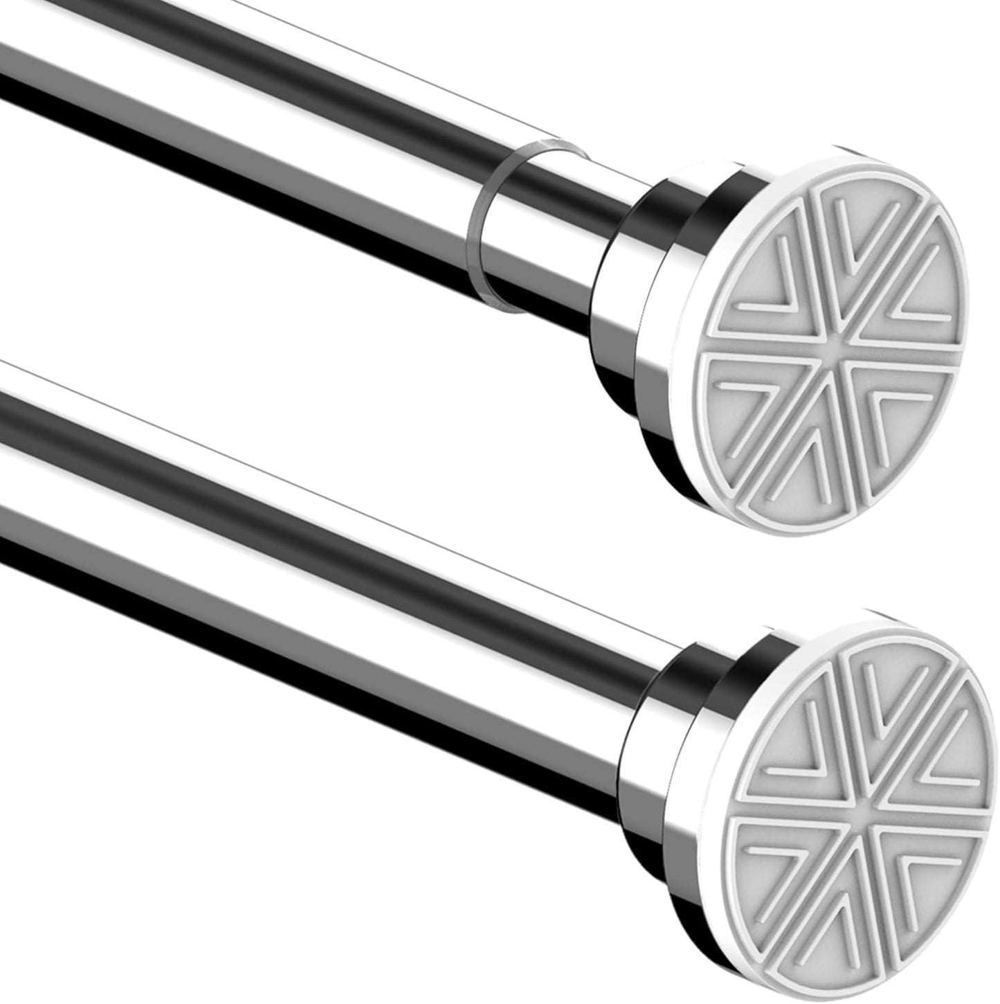 Verstellbare Duschvorhangstange, Silber 62-85CM