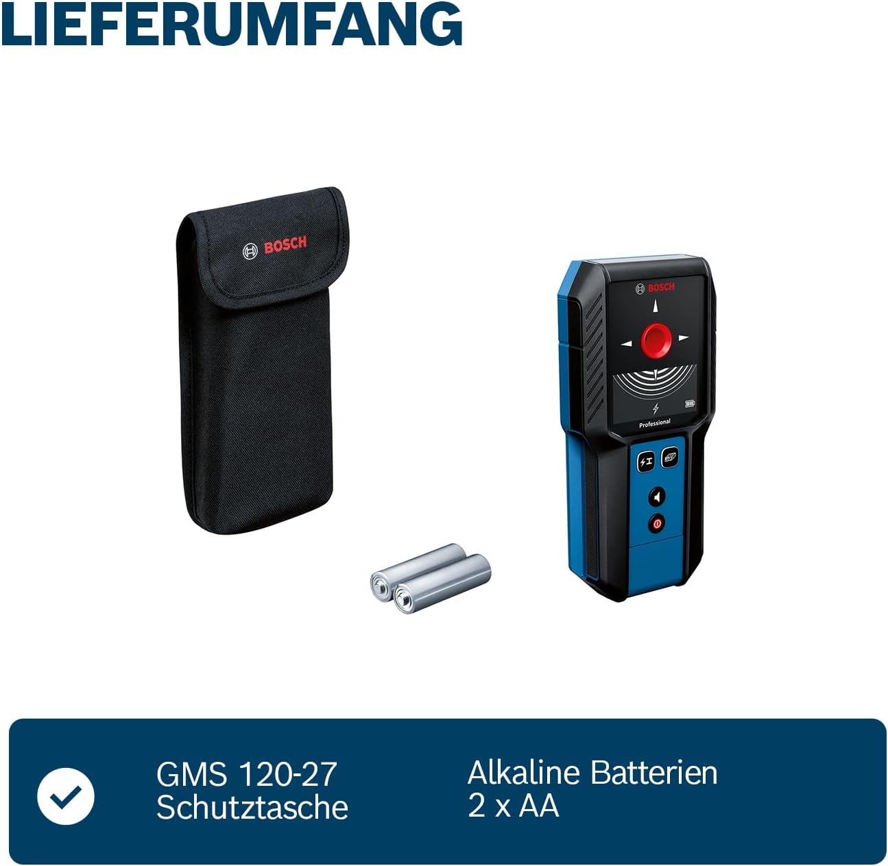 Ortungsgerät GMS 120-27 mit Schutztasche, GMS 120-27 (Neu)