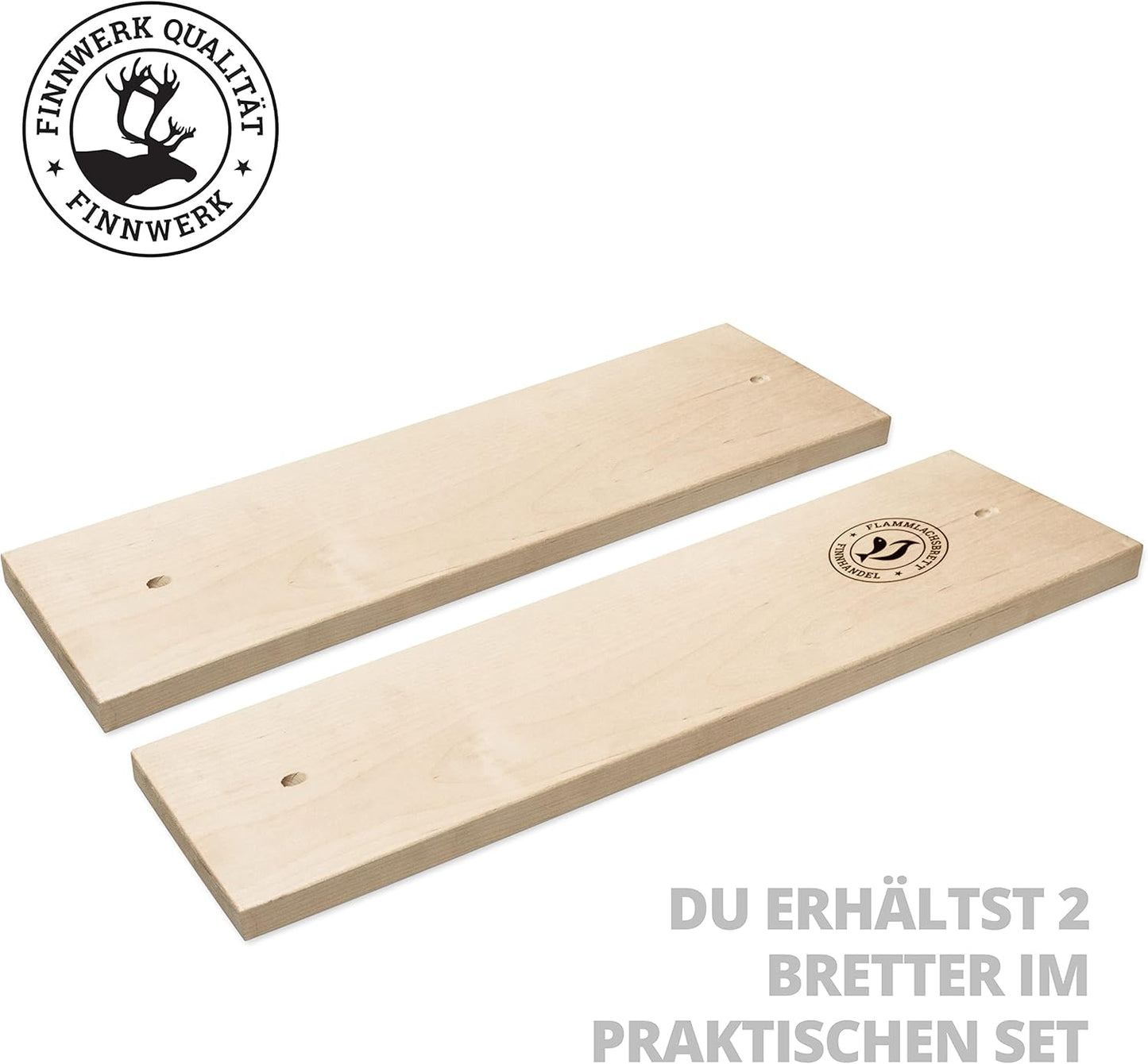 2 x Flammlachsbretter, Ersatzbretter Zubehör