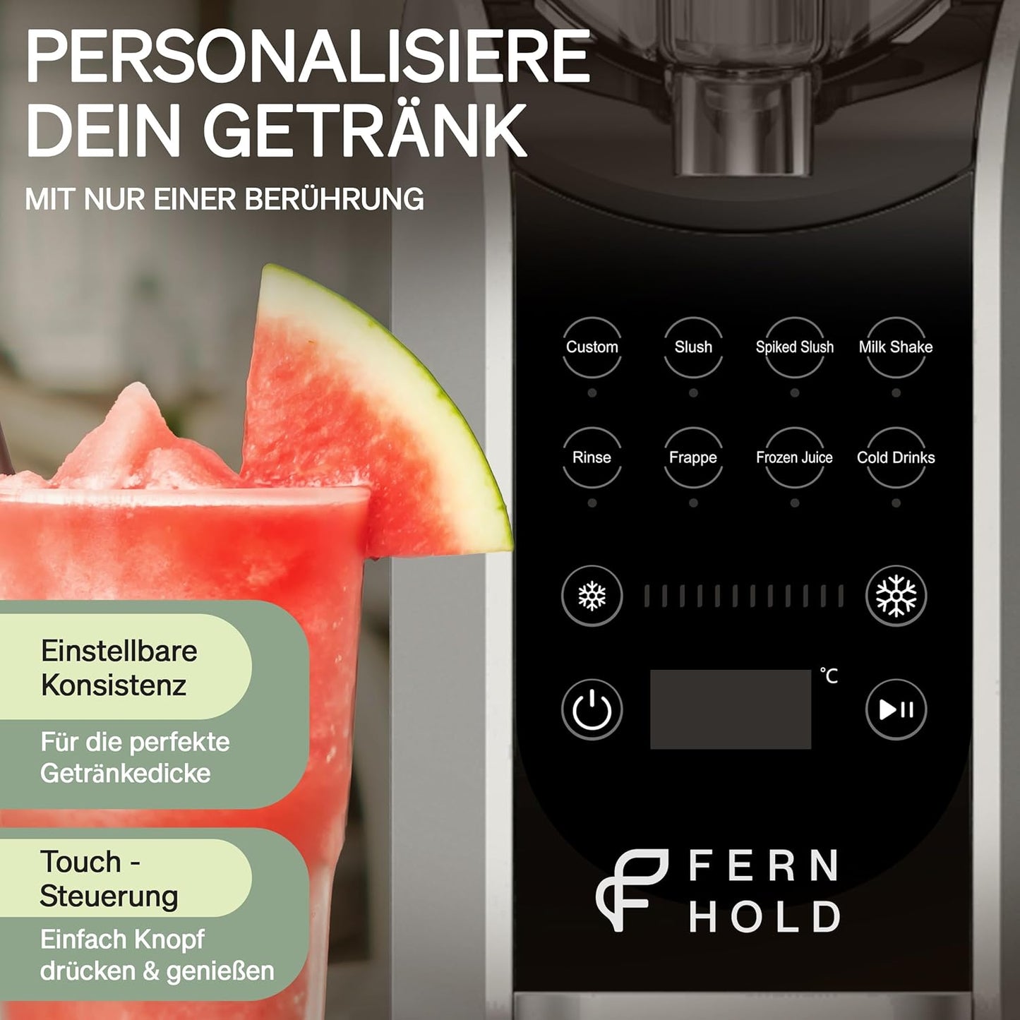 7-in-1 Slush Maschine mit LED & Programmen