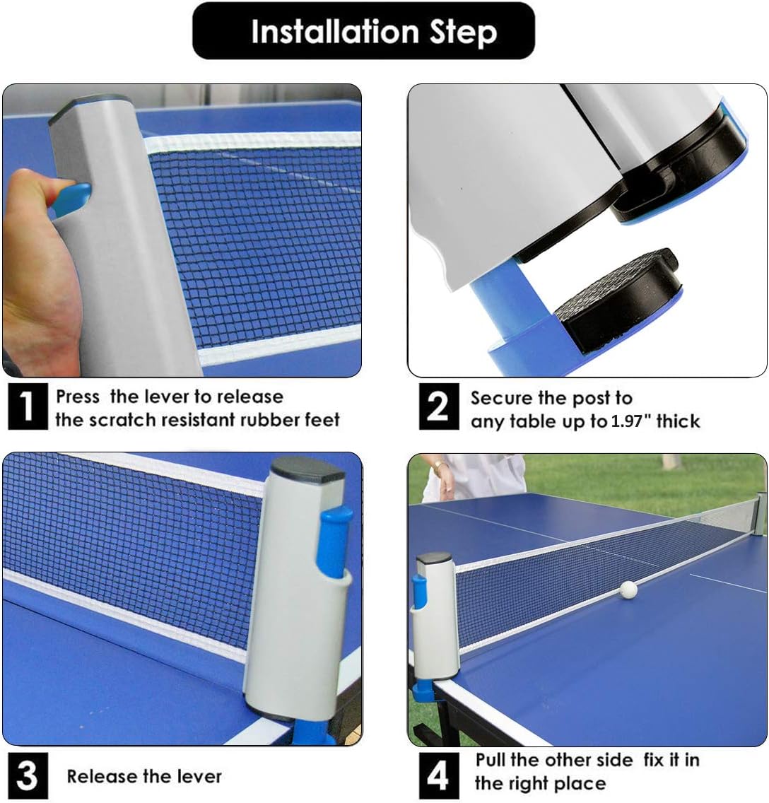 Tischtennis Set, grau