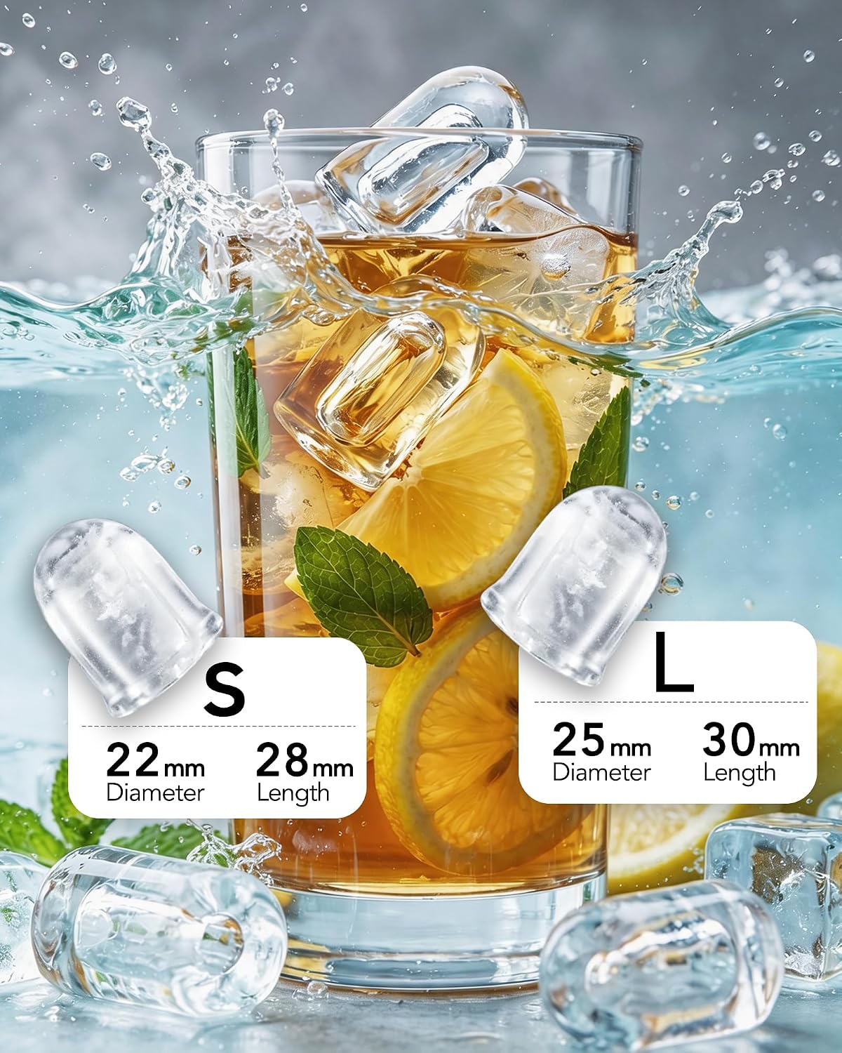 Eiswürfelmaschine, Tiefschwarz
