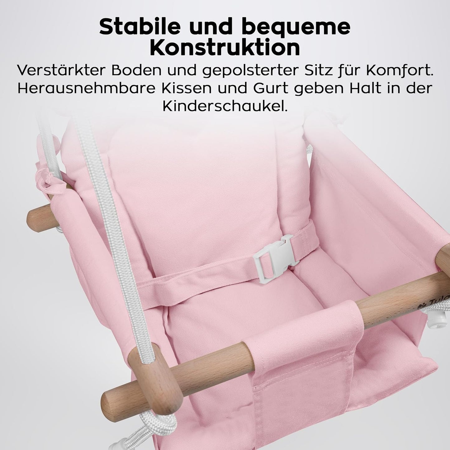 Babyschaukel Hop 30 mit Sicherheitsgurt, Rosa