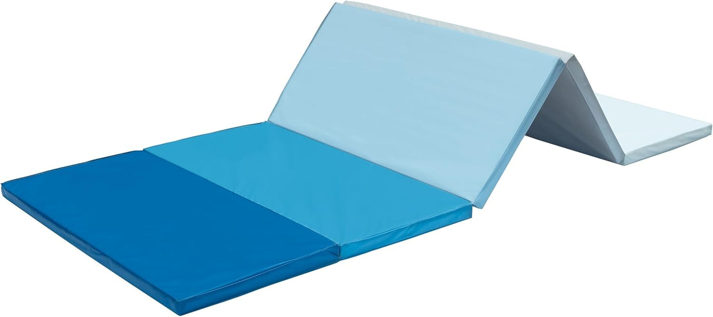 Klappbare Turnmatte für Kinder (185 x 76 x 3 cm), blau