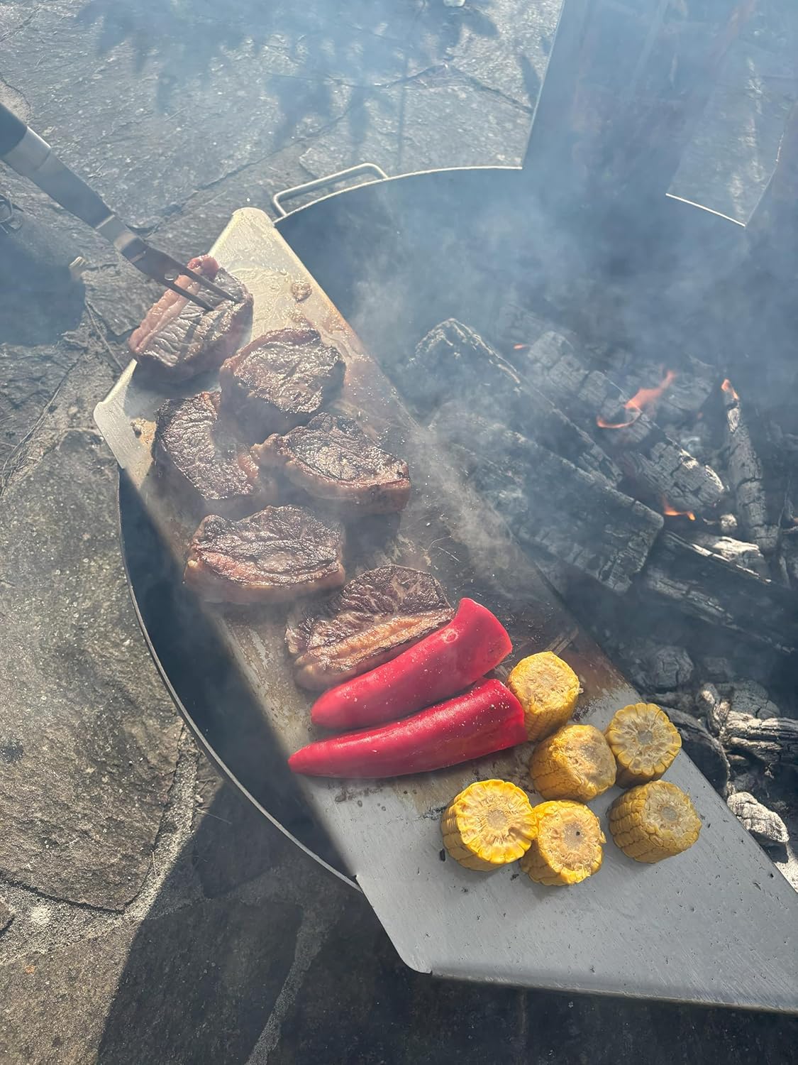 Plancha Platte für Feuerschale, 100 cm eckig