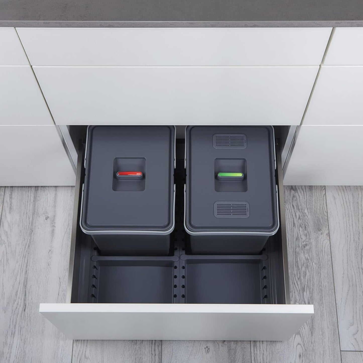 Draw Mülleimer-Set, DRAW 60 cm 15+15L