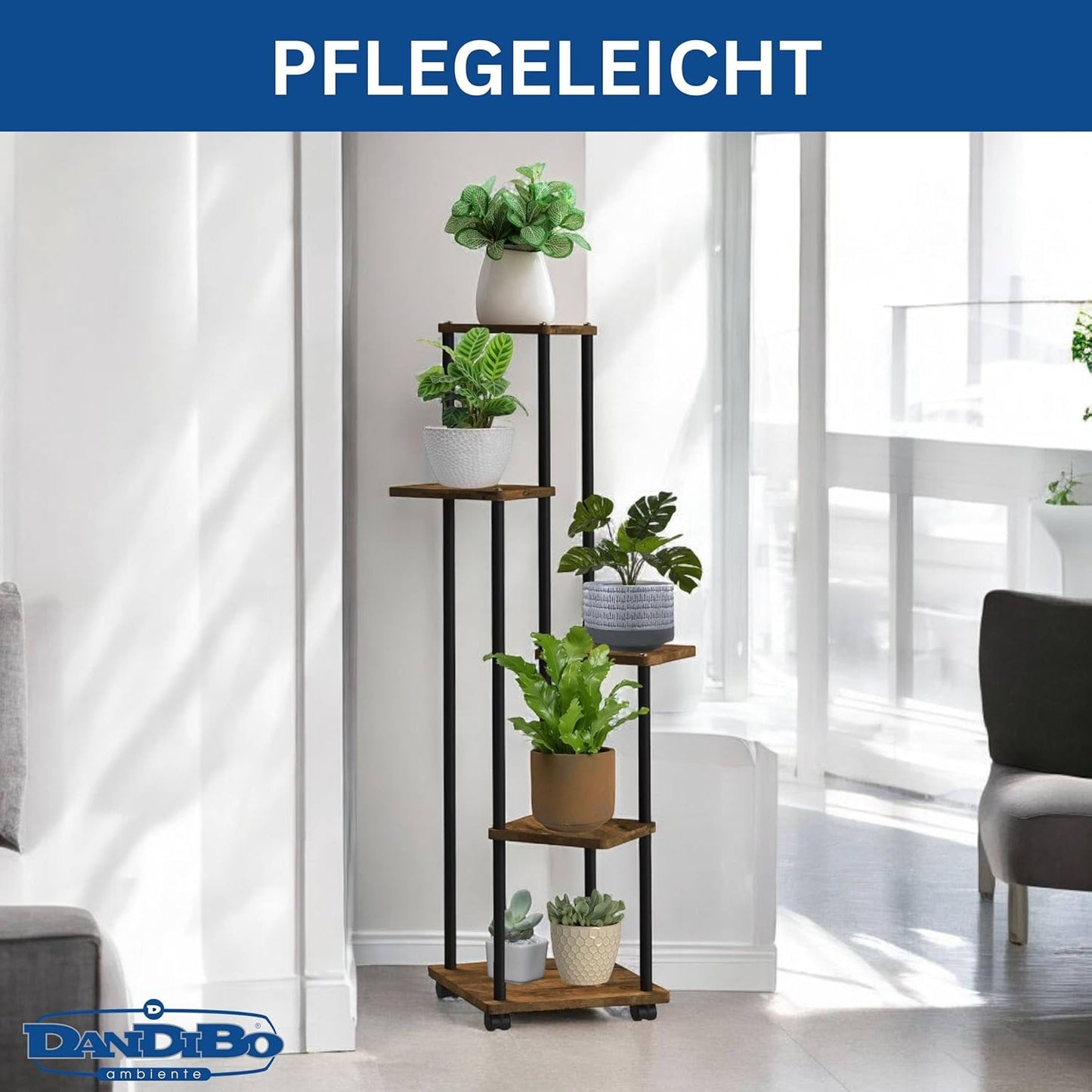 Rollbare Blumentreppe 96580 mit 5 Etagen