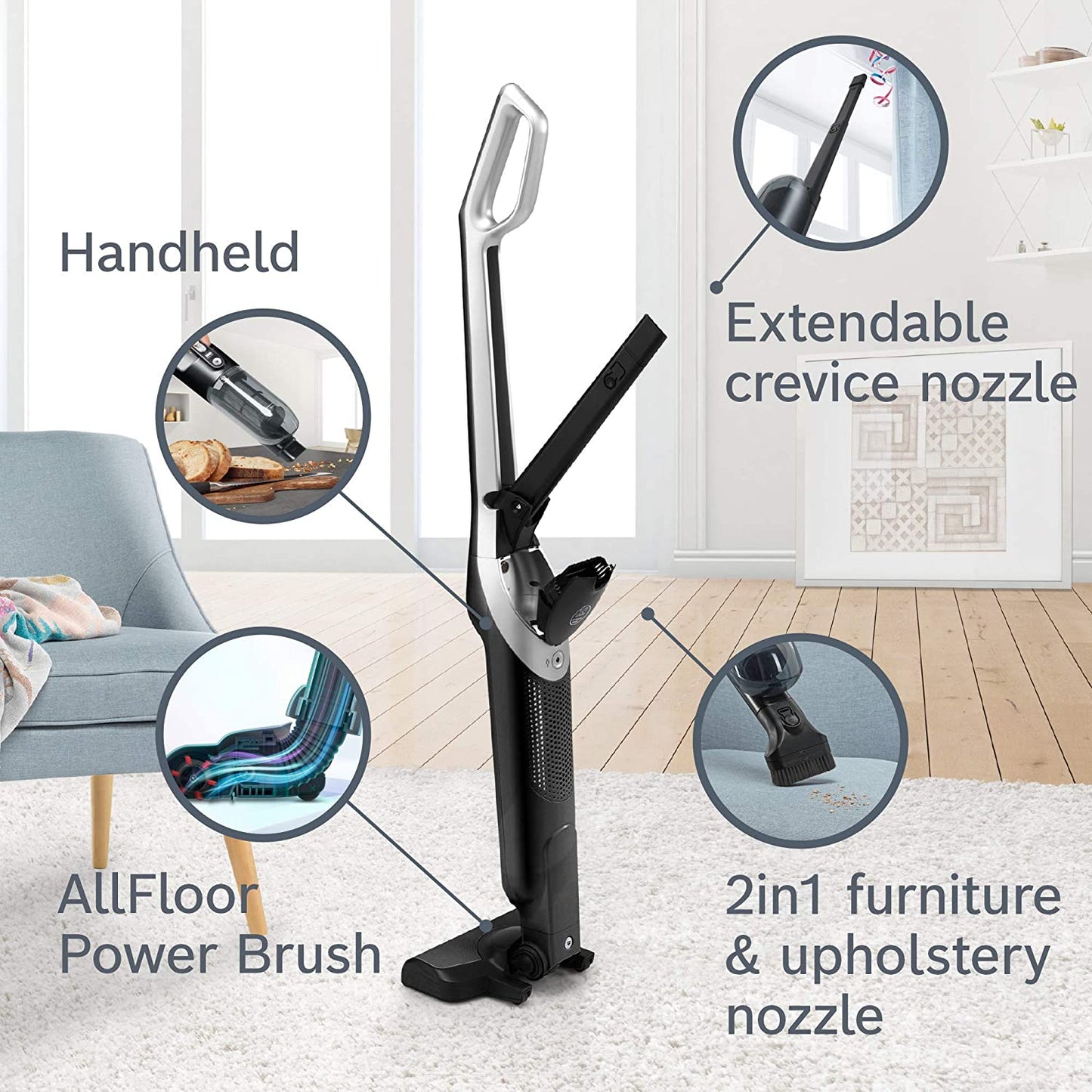 Handstaubsauger BBH32101, Stielstaubsauger, Dark Night 21,6 Volt