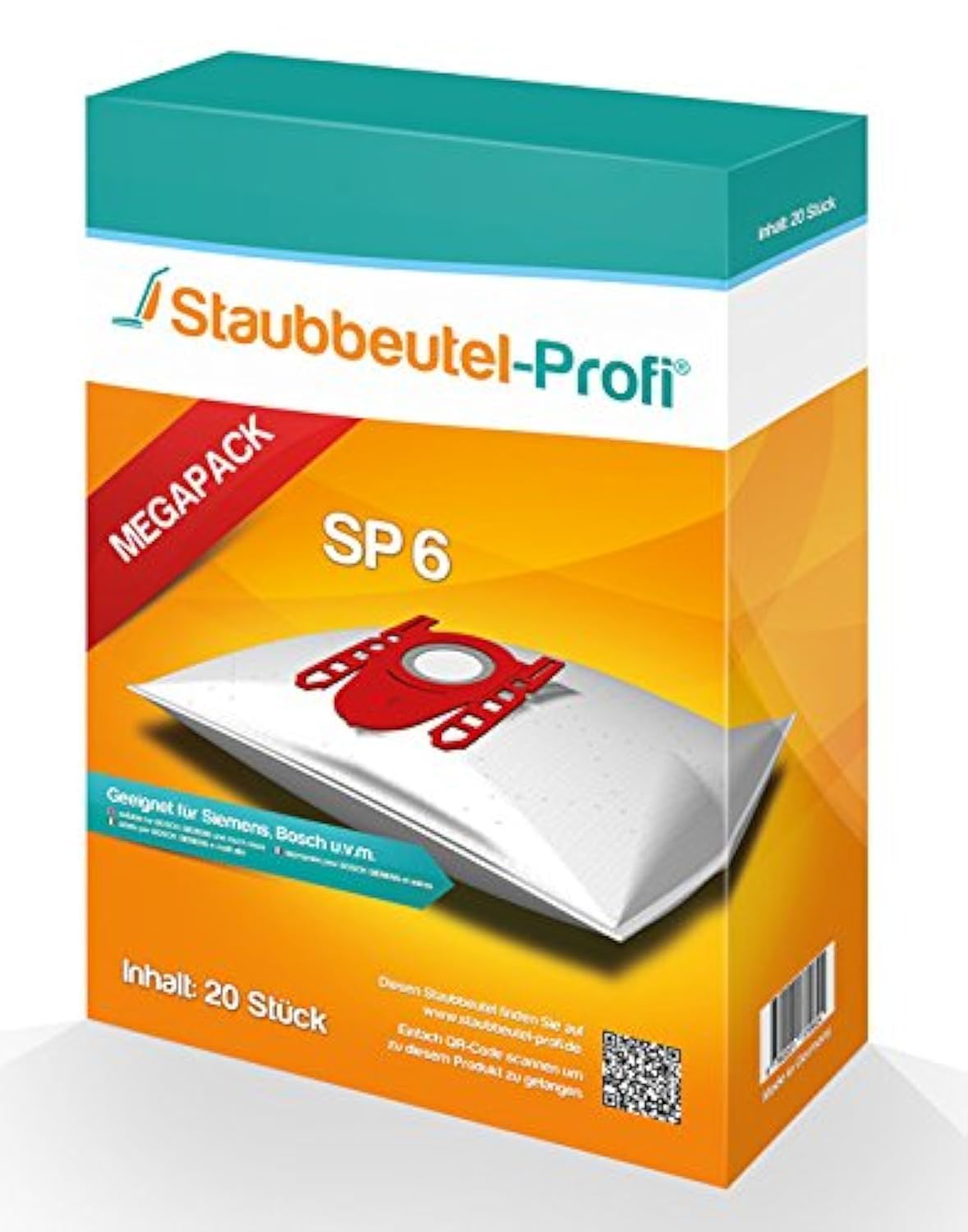 Staubsaugerbeutel SP6 Set für Siemens VS06A111