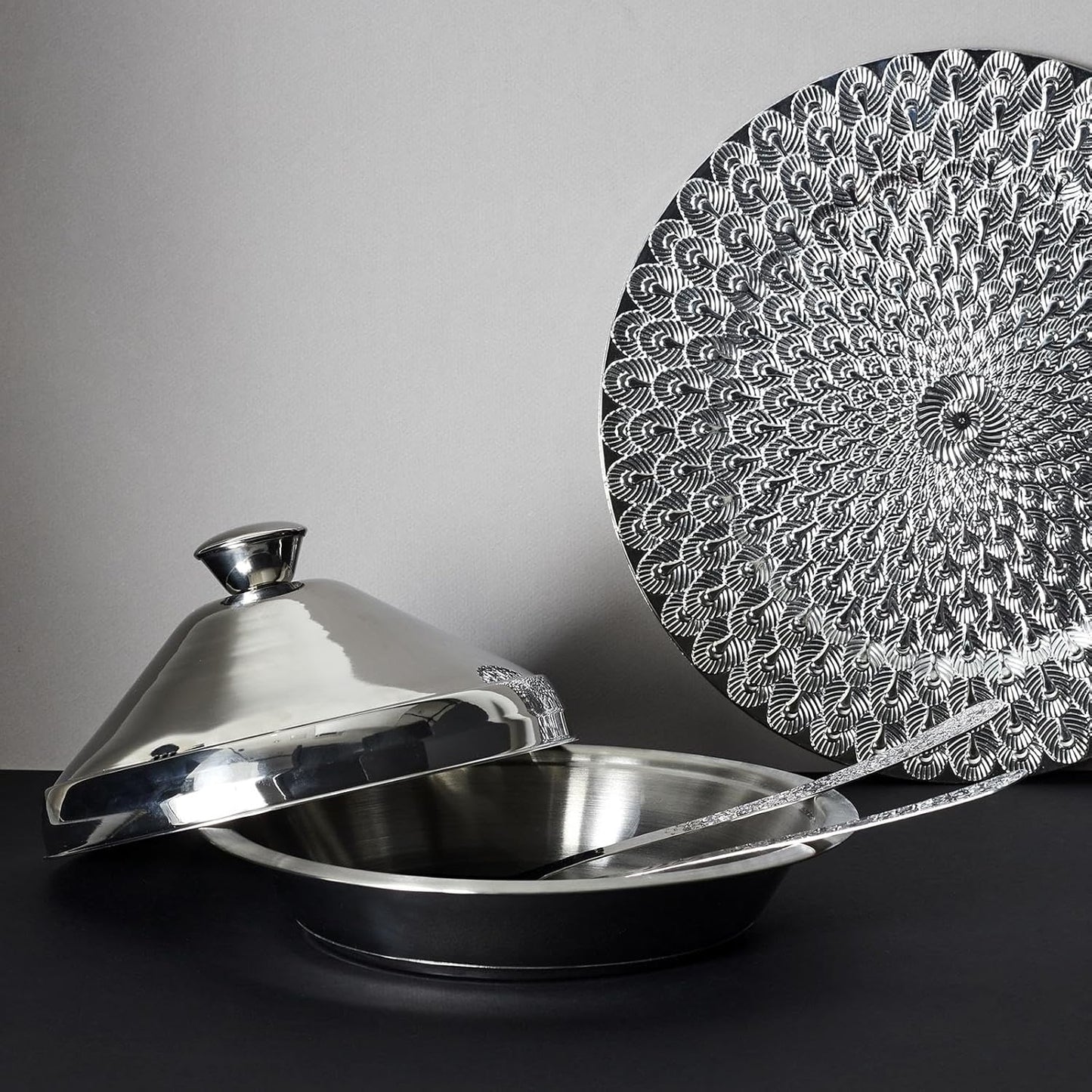 Tajine aus Edelstahl, 24 cm, zum Kochen