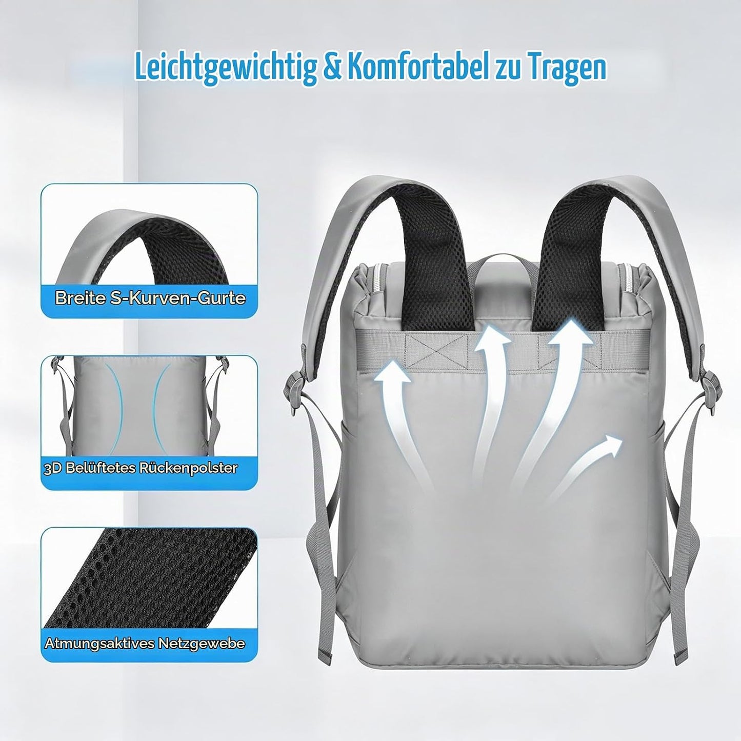 Kühlrucksack, Grau