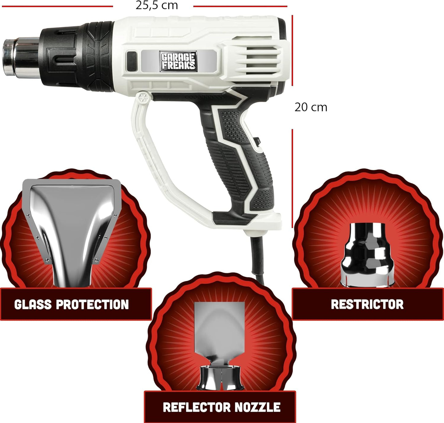 Heissluftpistole ‎EHG 2500 LED