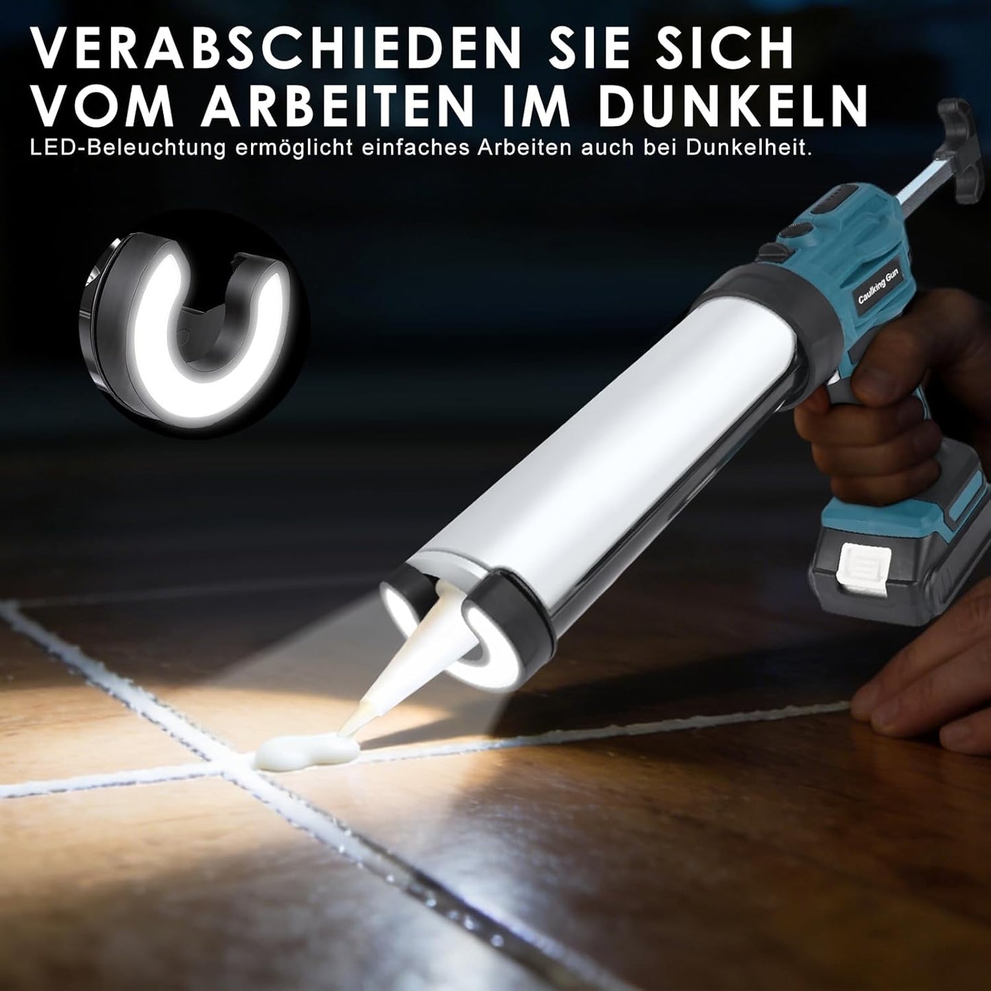Akku Kartuschenpresse für 300-310 ml Kartuschen