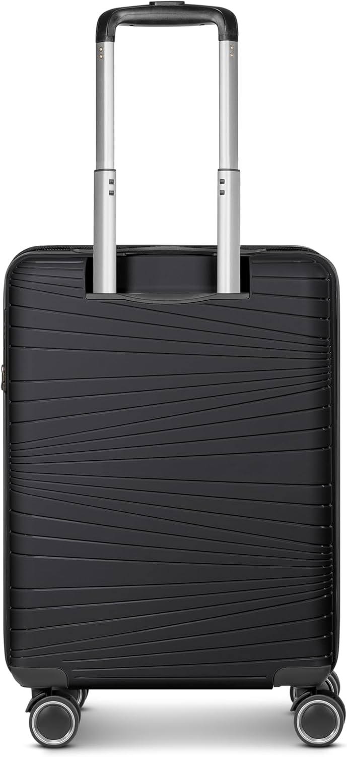 Dallas 3.0 Hartschalen-Trolley mit Rollen und TSA-Schloss, Schwarz Koffer S (55 cm)