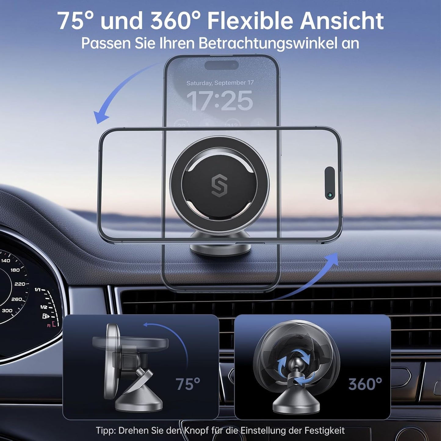 MagSafe Handyhalterung, grau- space gray