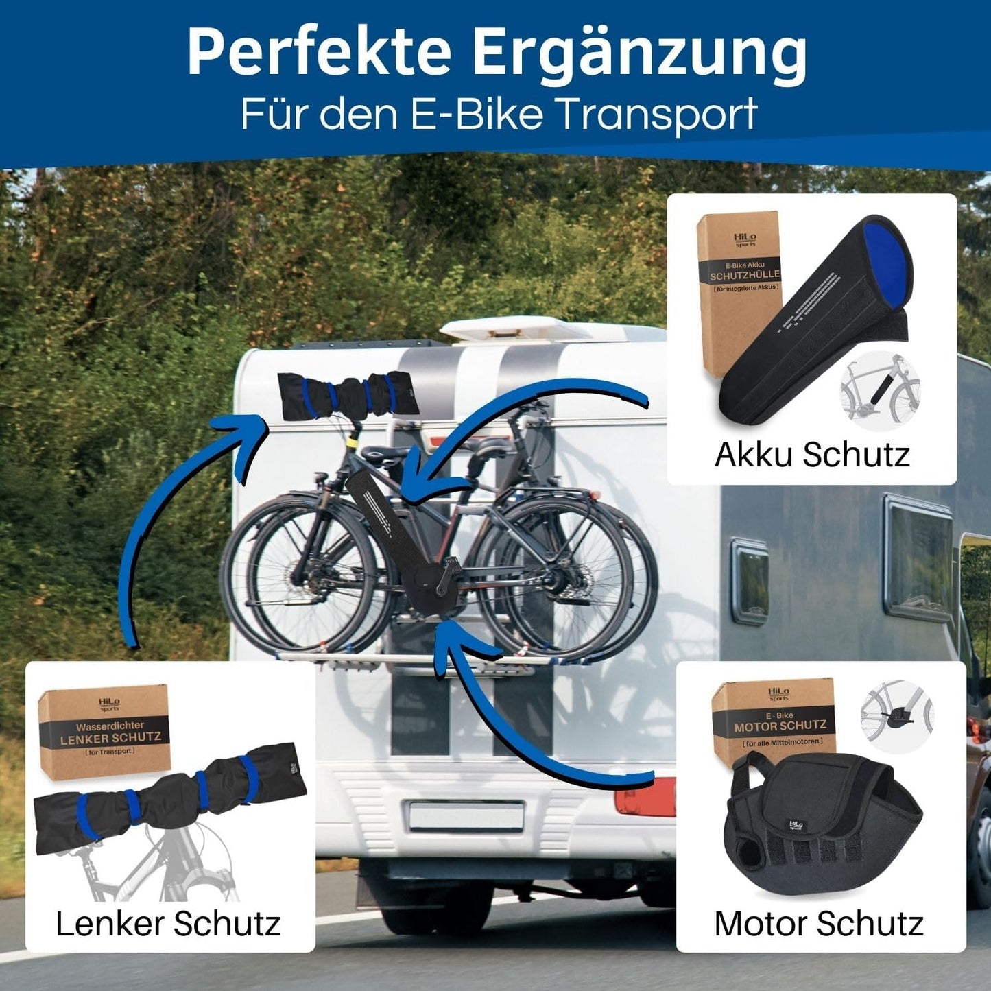 E-Bike Akku Thermoschutzhülle, Blau