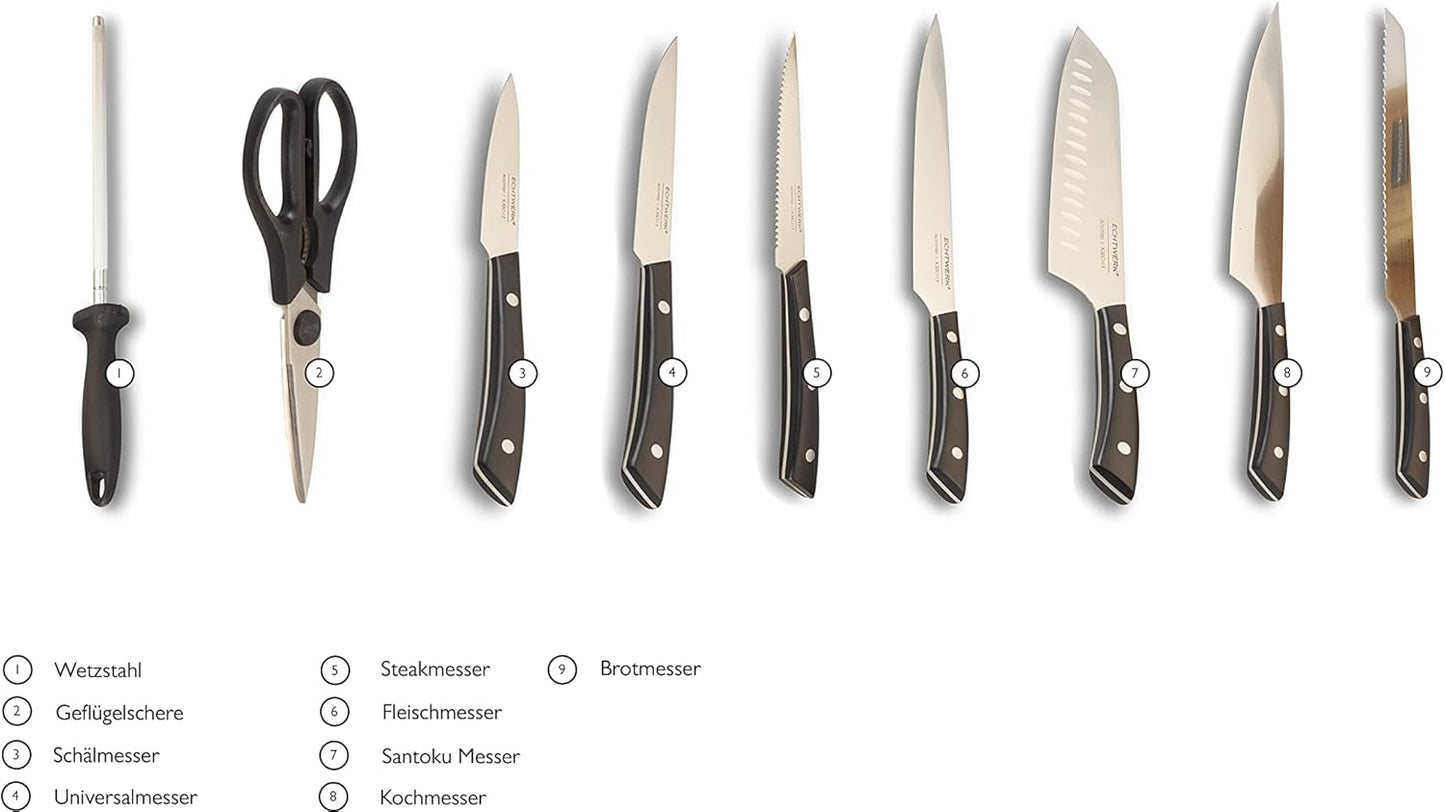 15-teiliges Messerblock-Set Premium